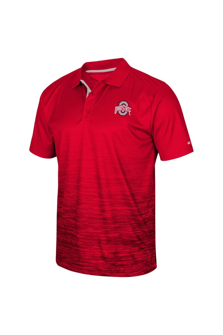 Men's Colosseum Scarlet Ohio State Buckeyes Marshall Polo, Alternate, color, Scarlet