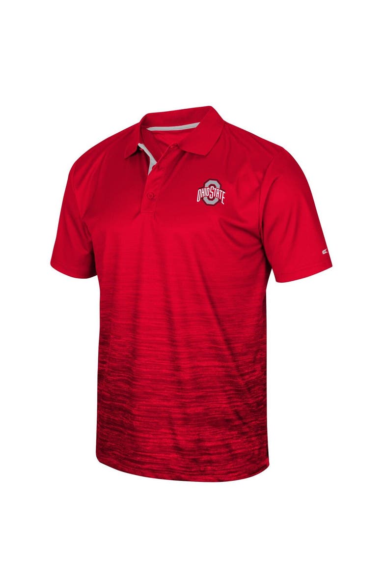 COLOSSEUM Men's Colosseum Scarlet Ohio State Buckeyes Marshall Polo, Alternate, color, Scarlet