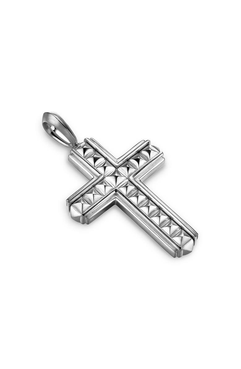 David Yurman Pyramid Cross, Alternate, color, Silver