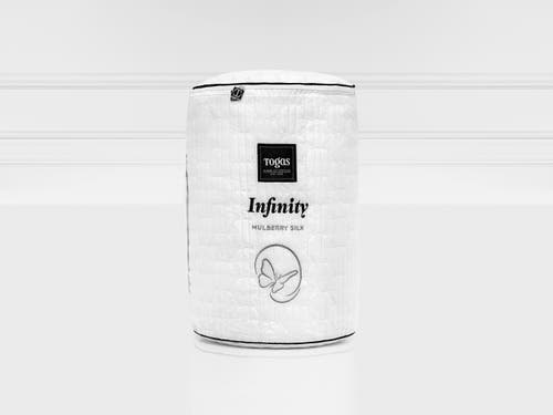 Togas Infinity Mulberry Silk Comforter In White