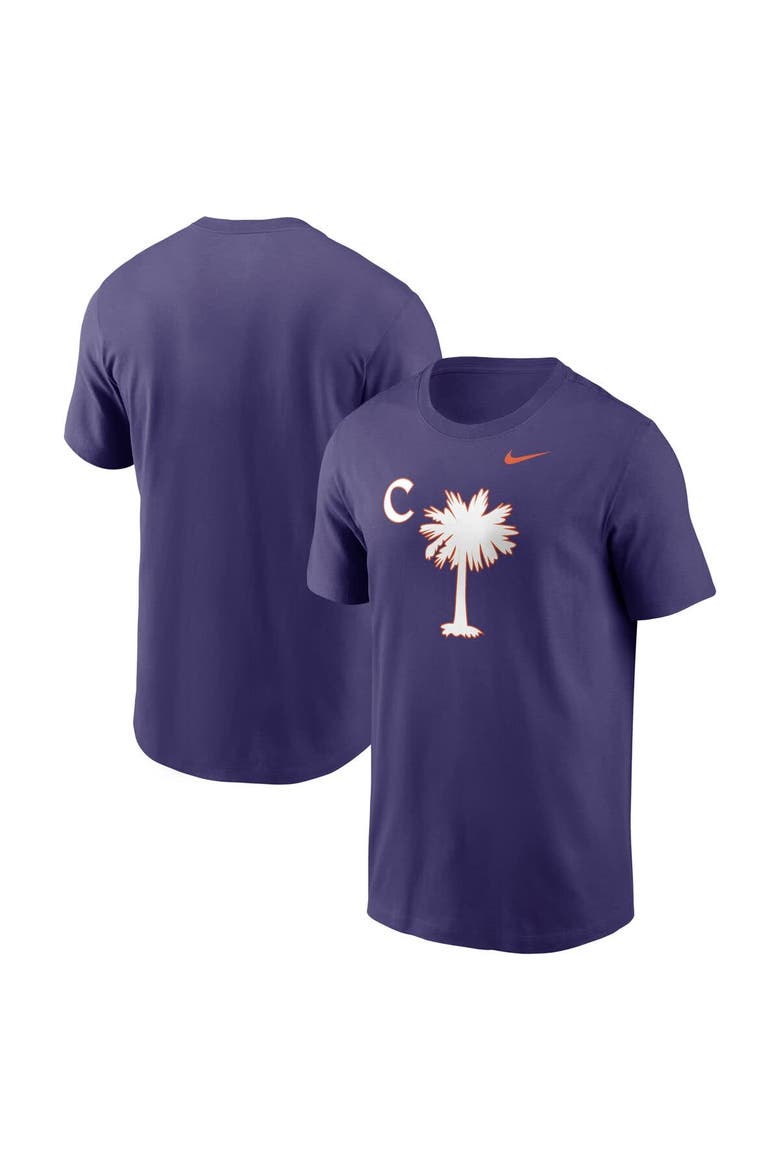 Men's Nike Purple Clemson Tigers Palmetto C T-Shirt, Main, color, Purple