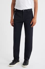 Emporio Armani Techno Five-Pocket Straight Leg Stretch Twill Pants