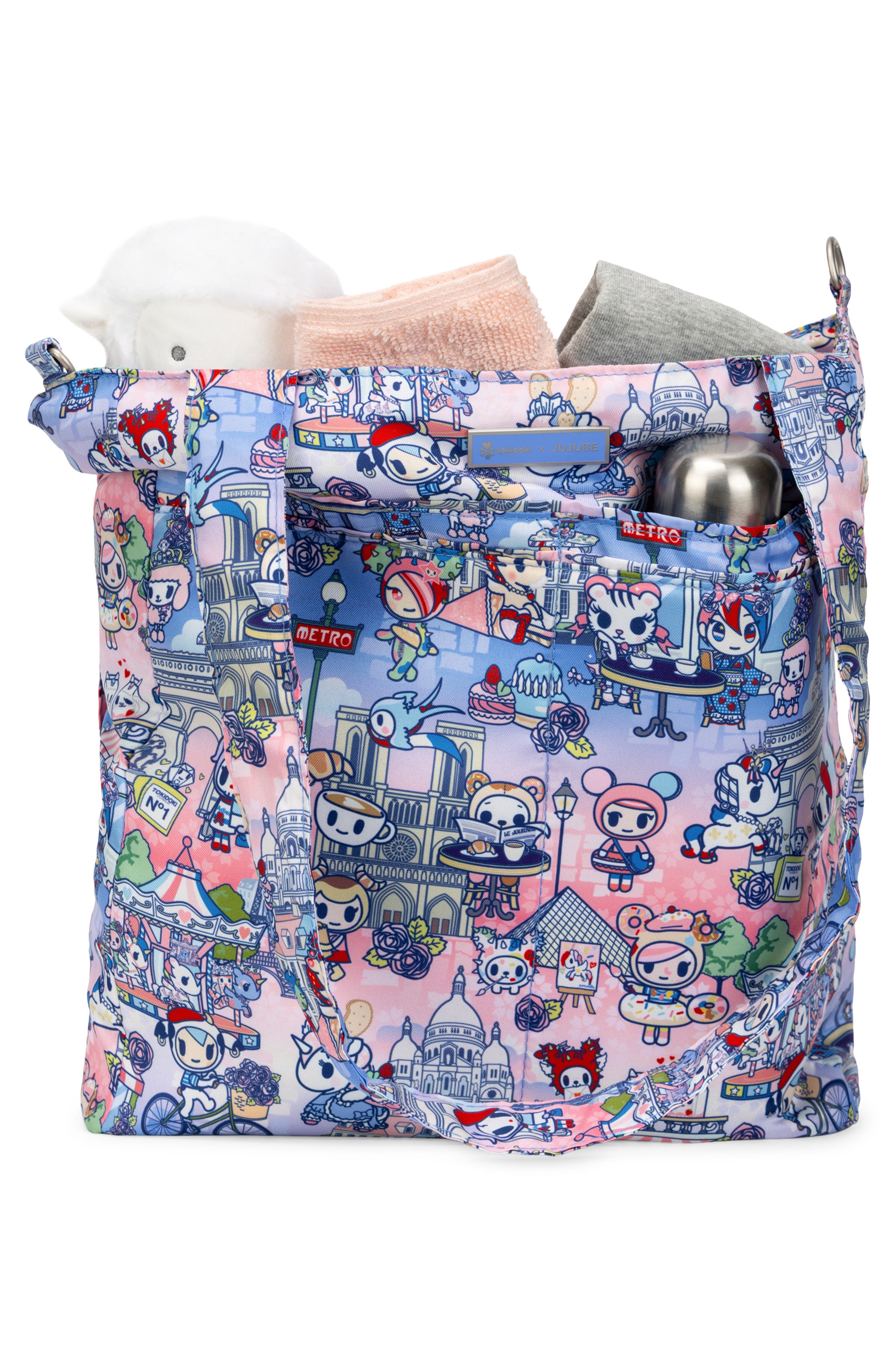 JuJuBe Be Light Diaper Tote, Alternate, color, Cest La Vie Paris