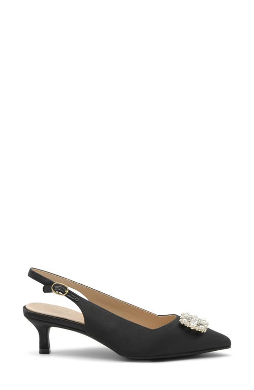 Adrienne Vittadini Savblanc Kitten Heel Slingback Pump In Black