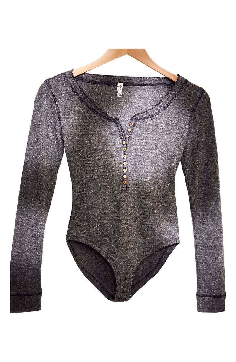 Free People Dylan Thermal Long Sleeve Bodysuit, Alternate, color, 