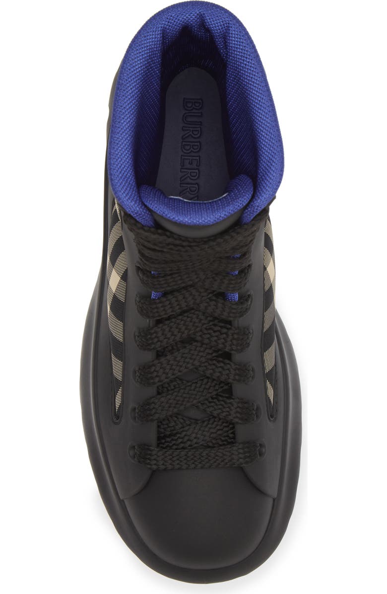 Burberry Boulder Check Boot, Alternate, color, Black Ip Check