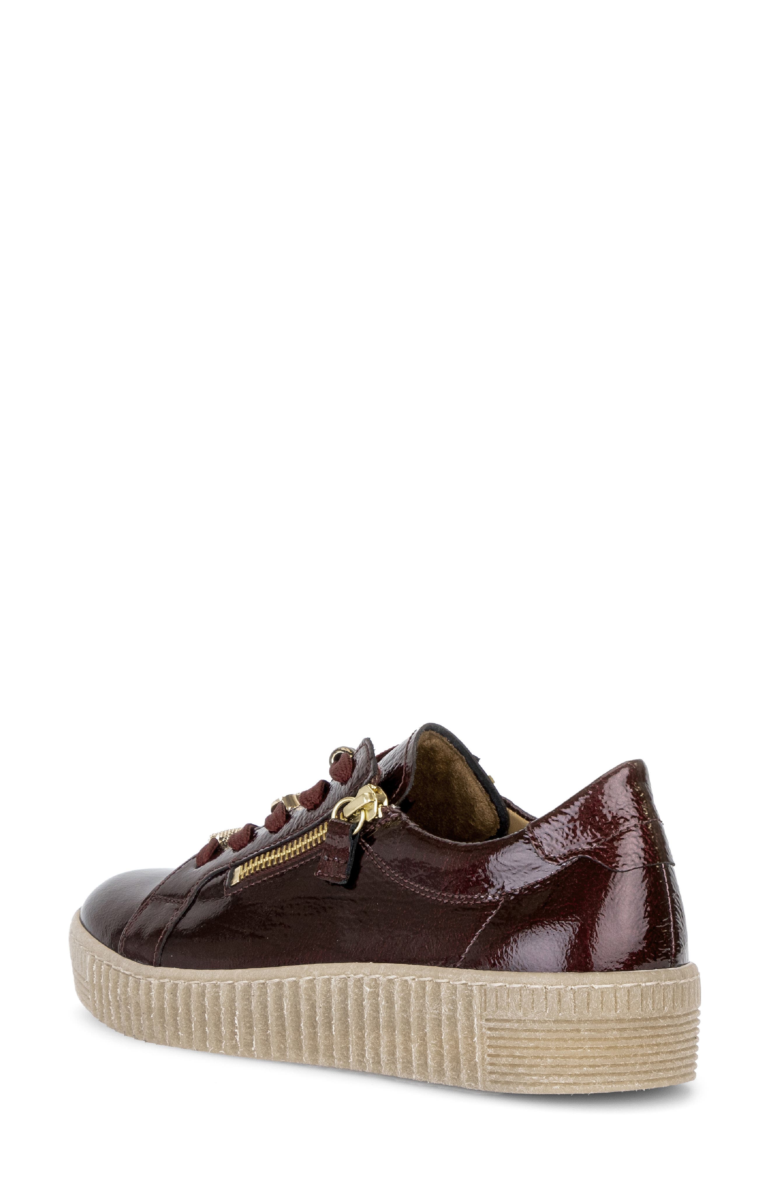 Collette Leather Sneaker, Alternate, color, MULBERRY