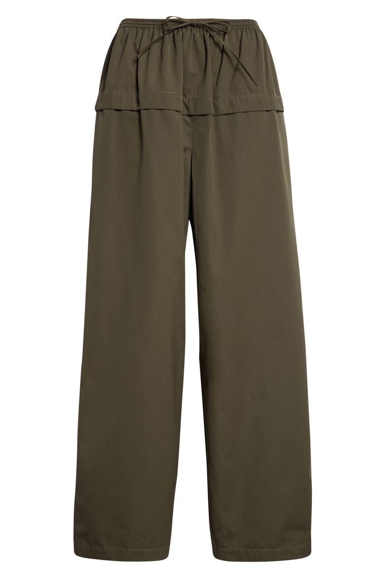 Cotton Peplum Pants, Alternate, color, OLIVE