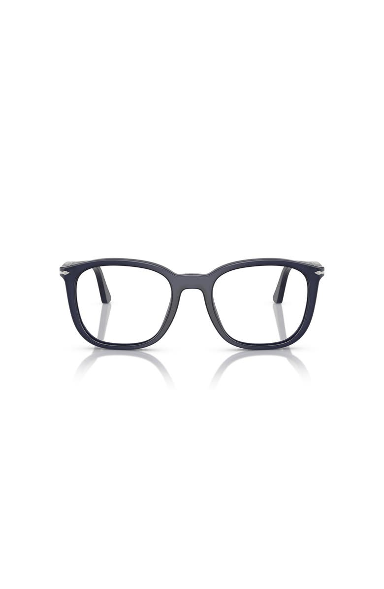 Persol 50mm Rectangle optical glasses, Alternate, color, Blue