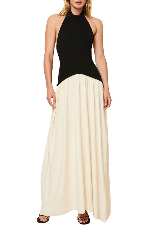 Solid & Striped The Soglio Halter Maxi Dress In Multi