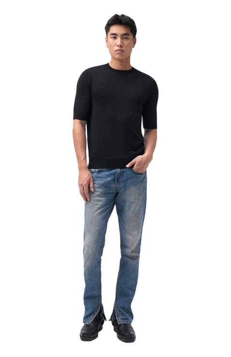 Silk Cashmere Crew Neck T-Shirt
