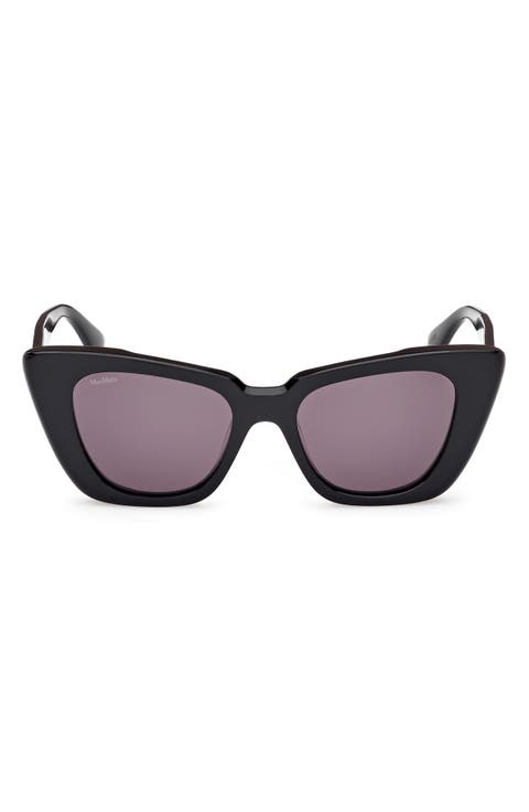 Glimpse5 50mm Polarized Butterfly Sunglasses