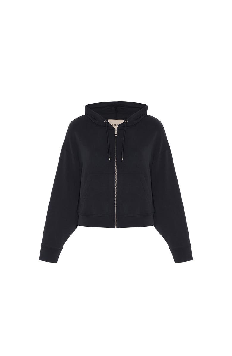 THEO The Label Cleo Cupro Hoodie Jacket, Main, color,