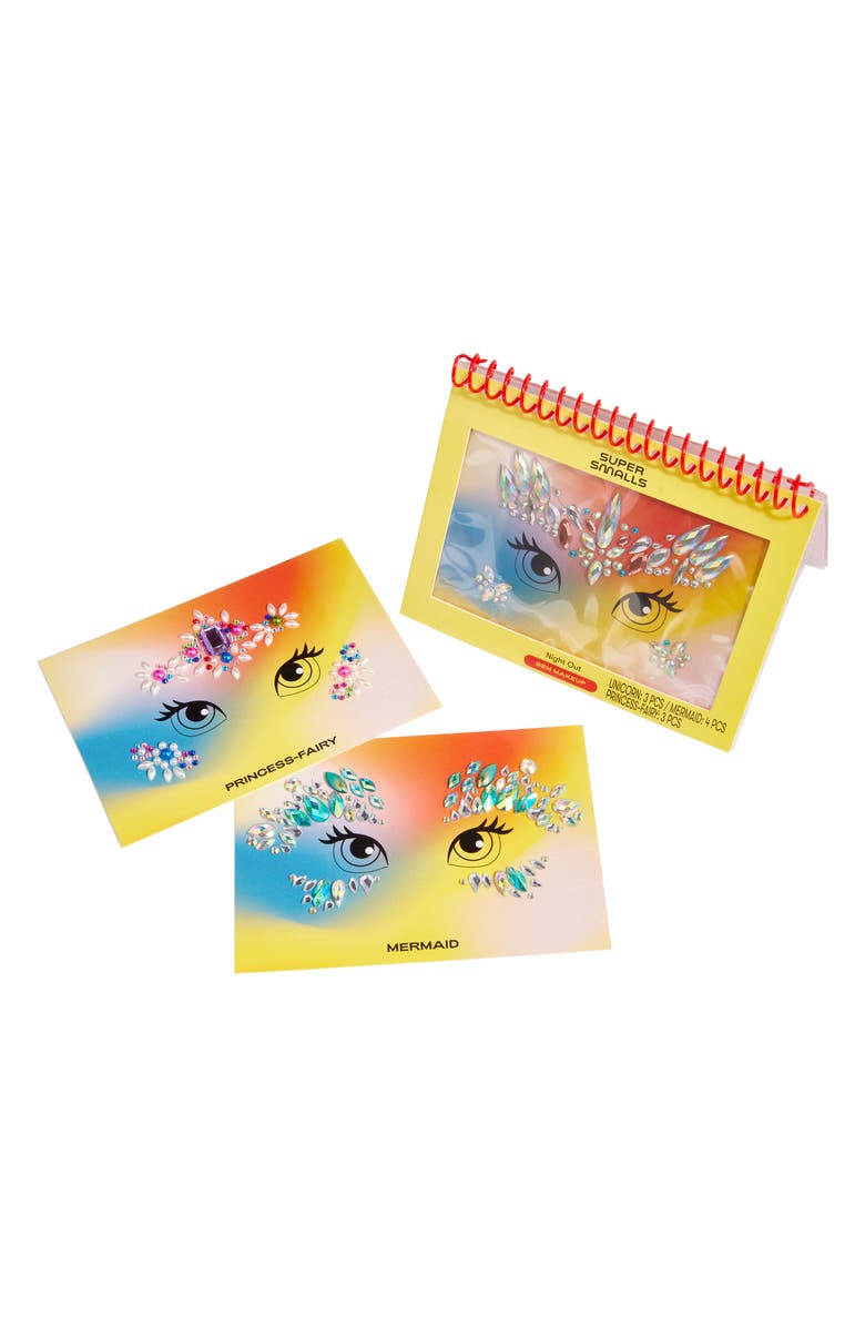 Super Smalls Kids' Night Out Gem Face Sticker Kit, Alternate, color, Gem