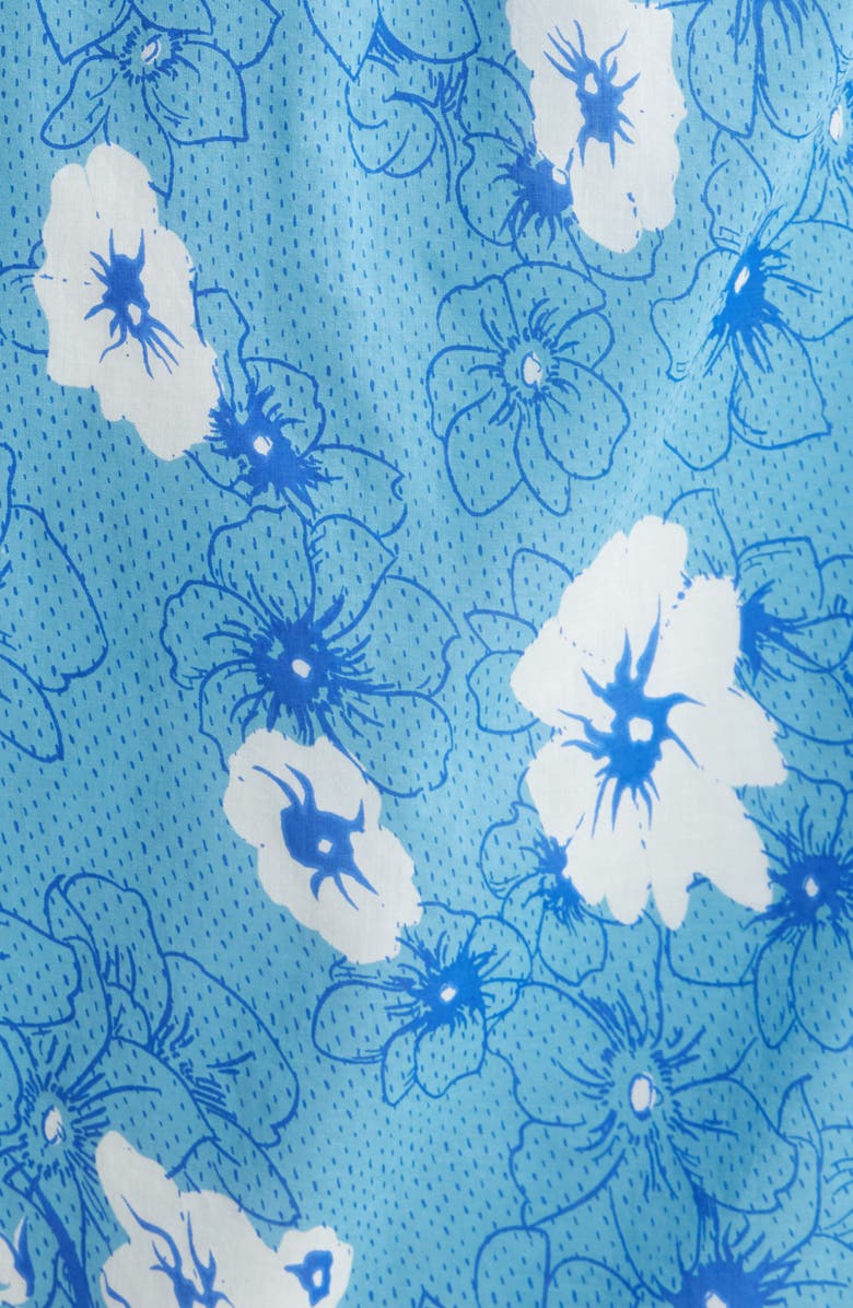 ALICIA BELL Willow Cutout Sleeveless Cover-Up Maxi Dress, Alternate, color, Blue White Flowers