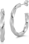 GLAZE JEWELRY Oval Twist Hoop Earrings