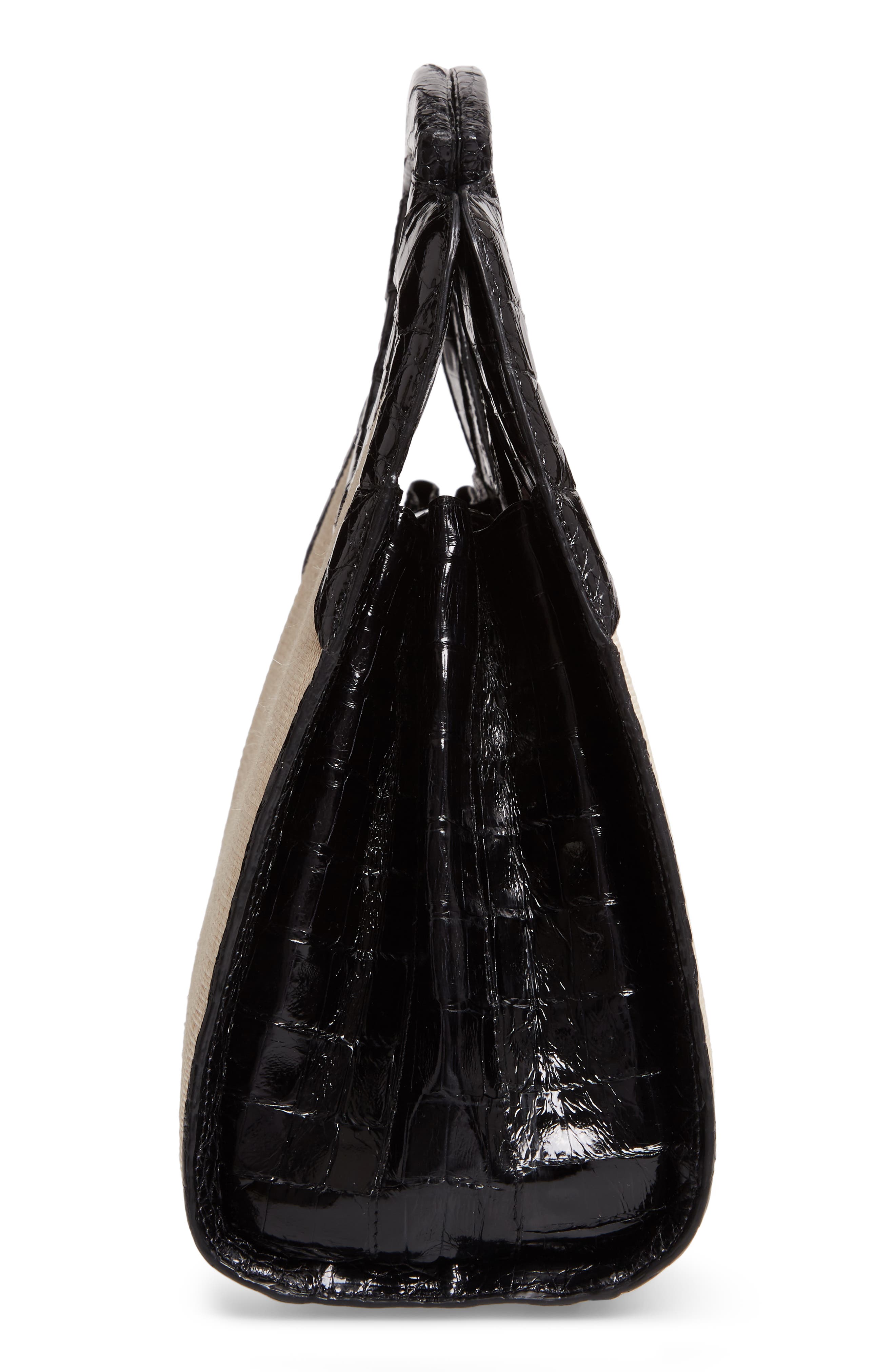 Nancy Gonzalez Small Genuine Crocodile Top Handle Bag, Alternate, color, 