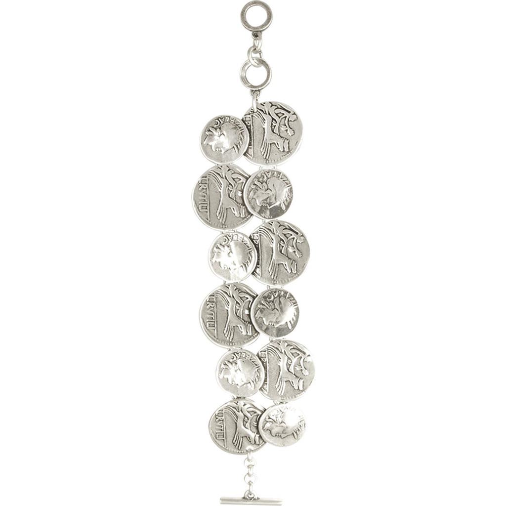 Cxc Gladiator Coin Bracelet In Metallic