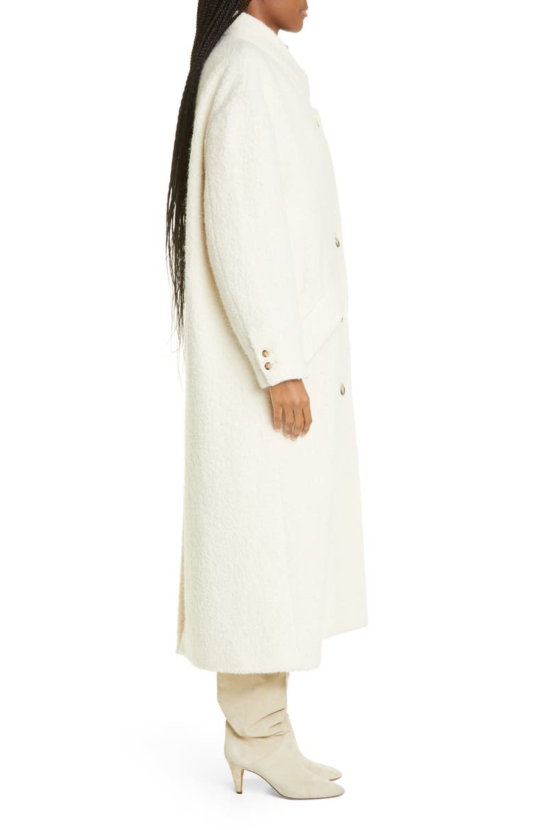 Sabine Long Coat, Alternate, color, ECRU