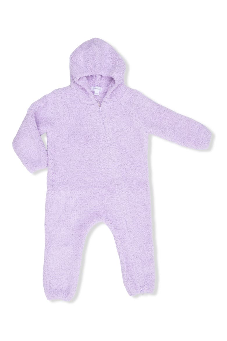 Kids' Chenille Fleece Hooded Romper, Main, color, LAVENDER