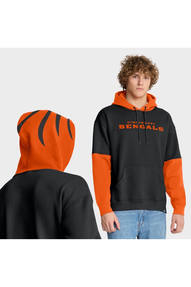 Men's Fanatics Black Cincinnati Bengals Helmet Pullover Hoodie, Main, color, Black