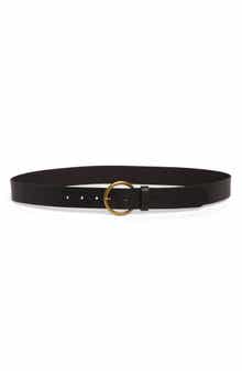 Frye Flat Leather Belt