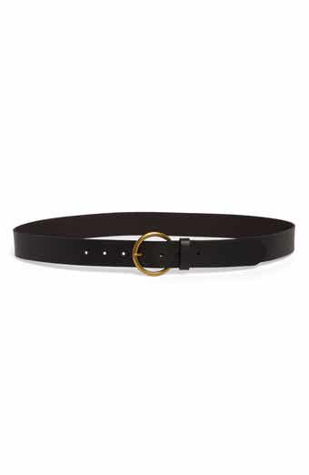 Frye Flat Leather Belt