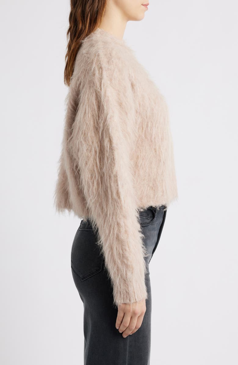 MANGO Brushed Mock Neck Sweater, Alternate, color, Light/ Pastel Grey