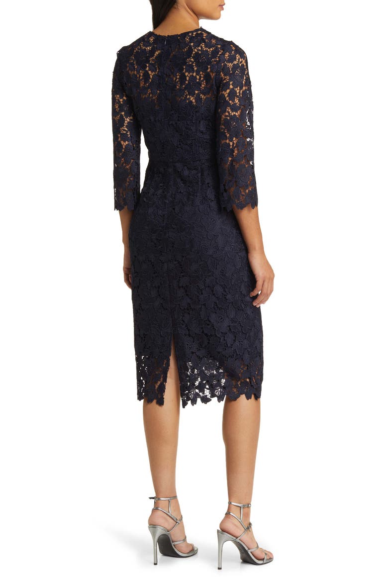 Lace Sheath Dress, Alternate, color, NVY