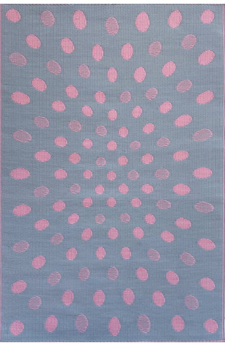 Mad Mats Dots Rug, Main, color, Pink Grey - 6'X9'