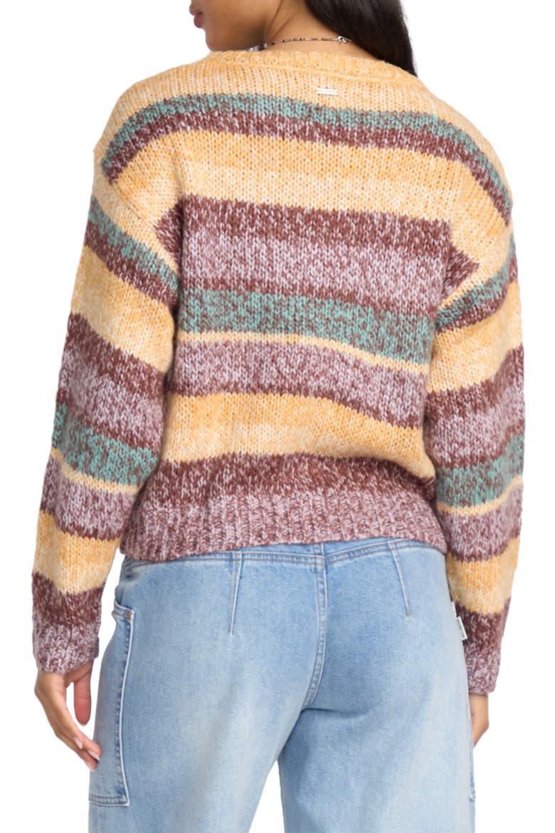 So Spaced Out Stripe Sweater, Alternate, color, MULCH