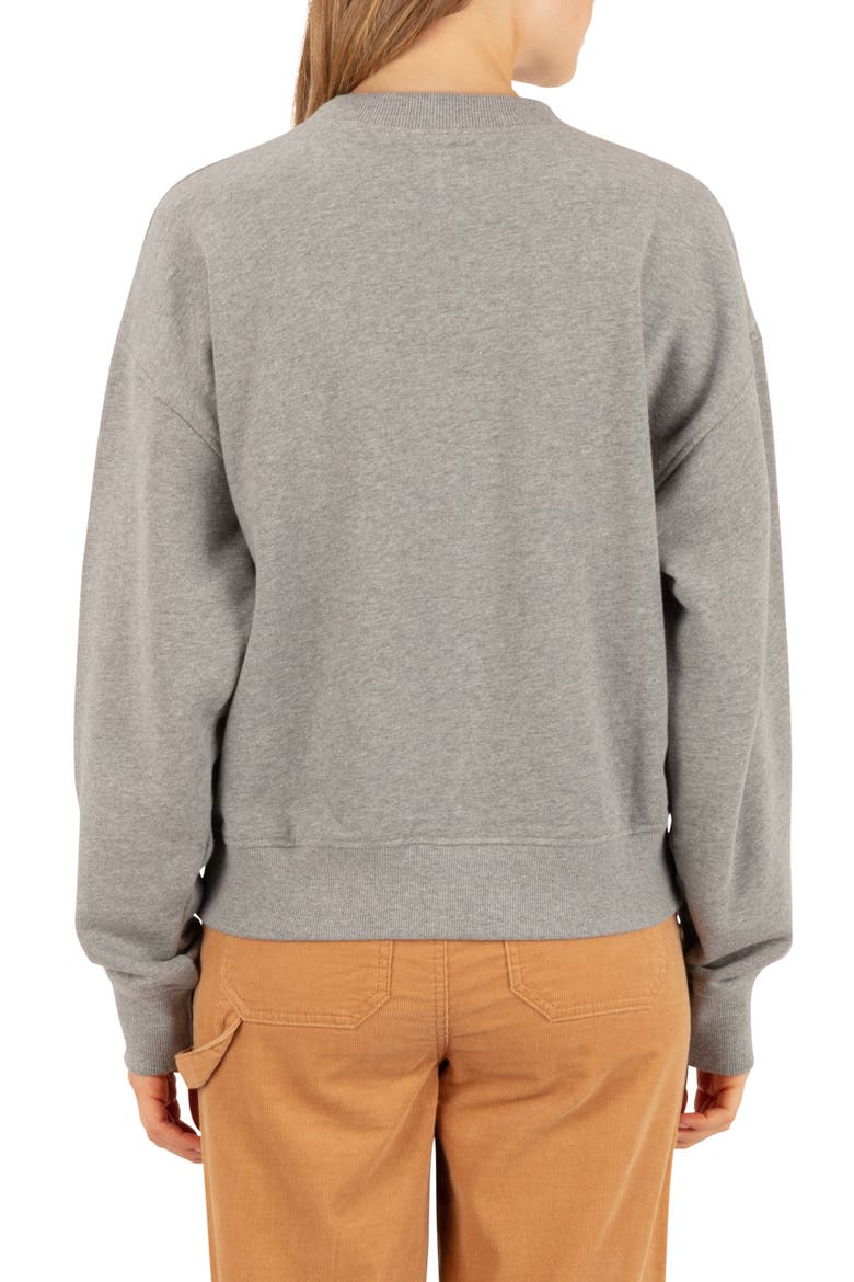 Letterman Graphic Sweatshirt, Alternate, color, GREY HEATHER