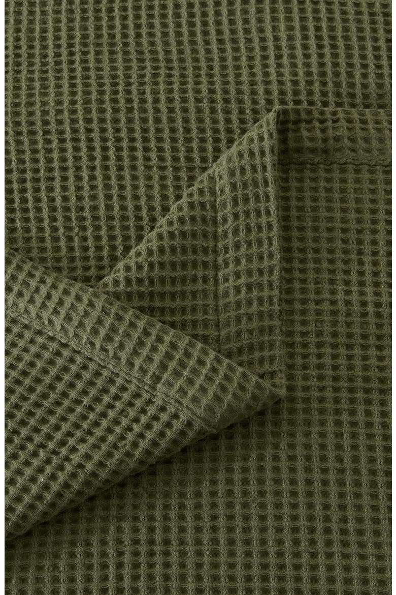Cotton Waffle Weave Blanket, Alternate, color, OLIVE