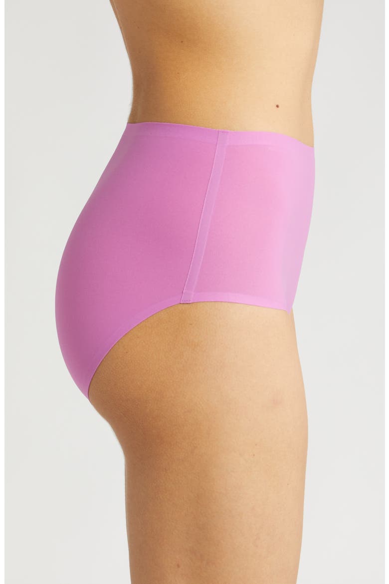 Soft Stretch High Waist Briefs, Alternate, color, ROSEBUD