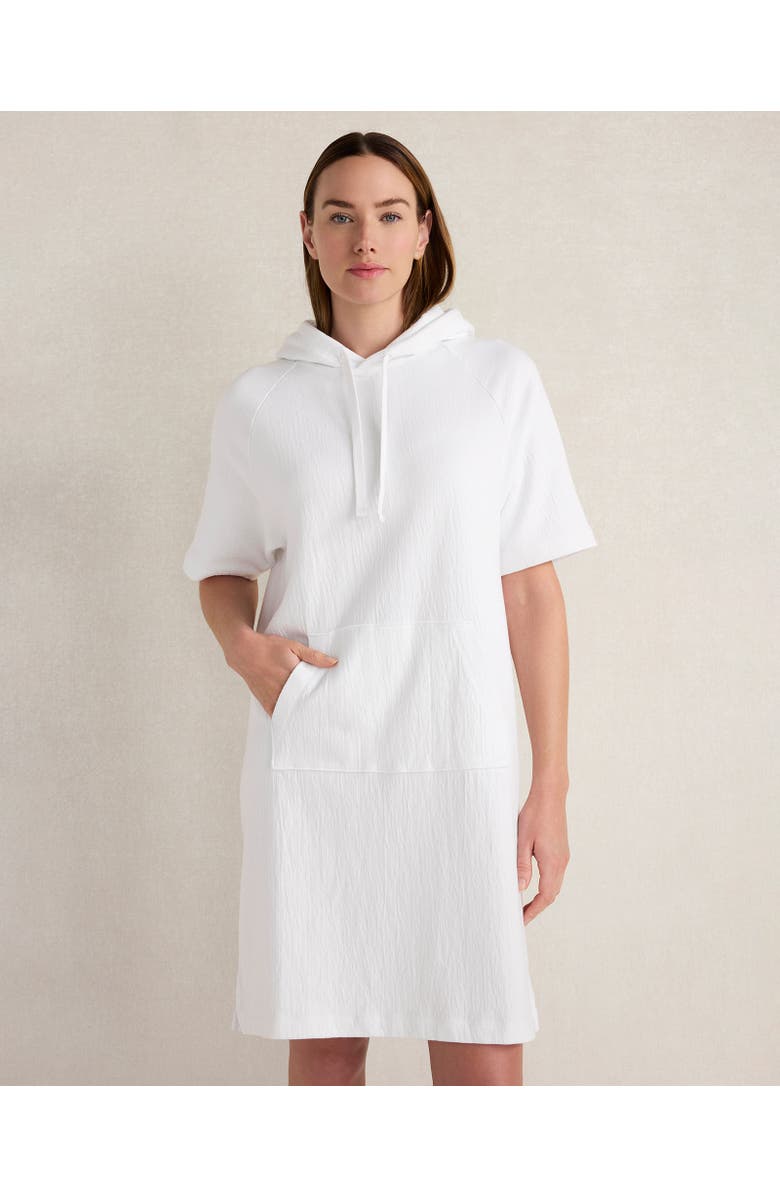 Haven Well Within Cotton French Terry Hooded Dress, Main, color, White