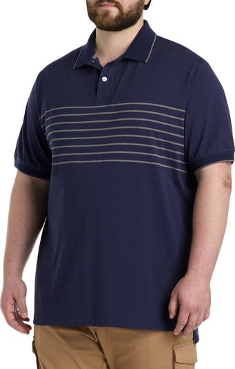 Harbor Bay by DXL Chest-Striped Polo Shirt | Nordstrom Harbor Bay by DXL Chest-Striped Polo Shirt | Nordstrom