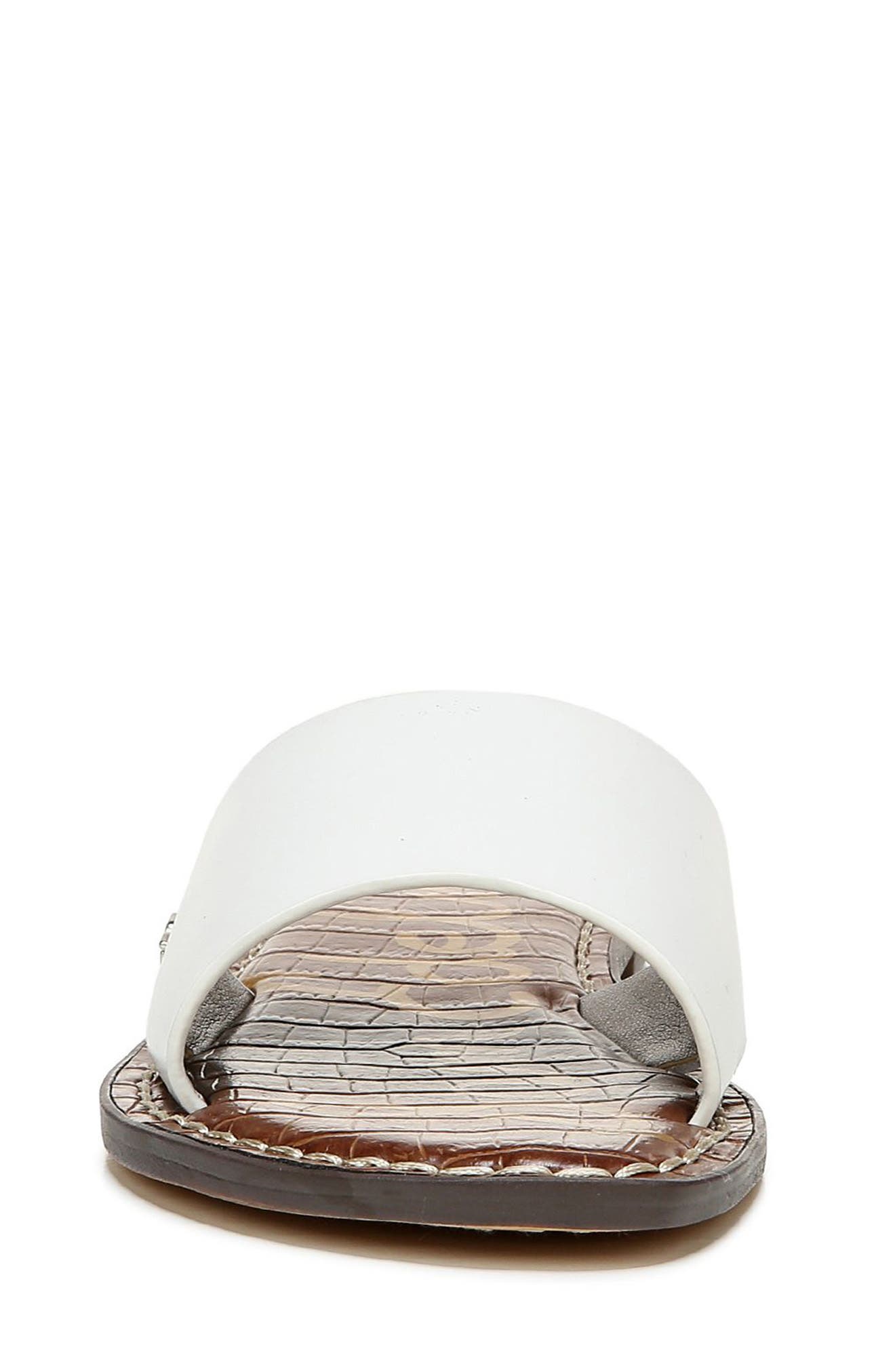 Genesis Sandal, Alternate, color, BRIGHT WHITE LEATHER