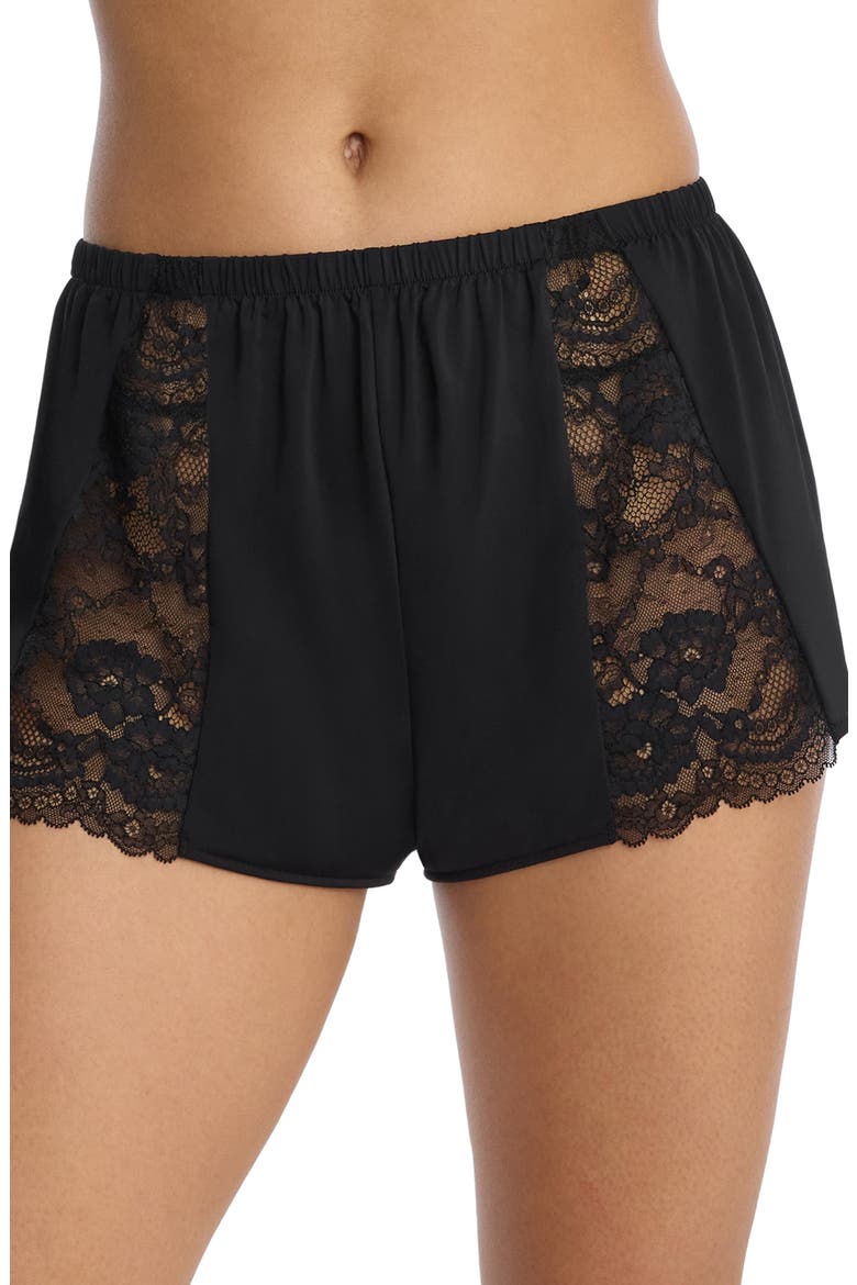 Minx Flowy Lace Short, Alternate, color, BLACK