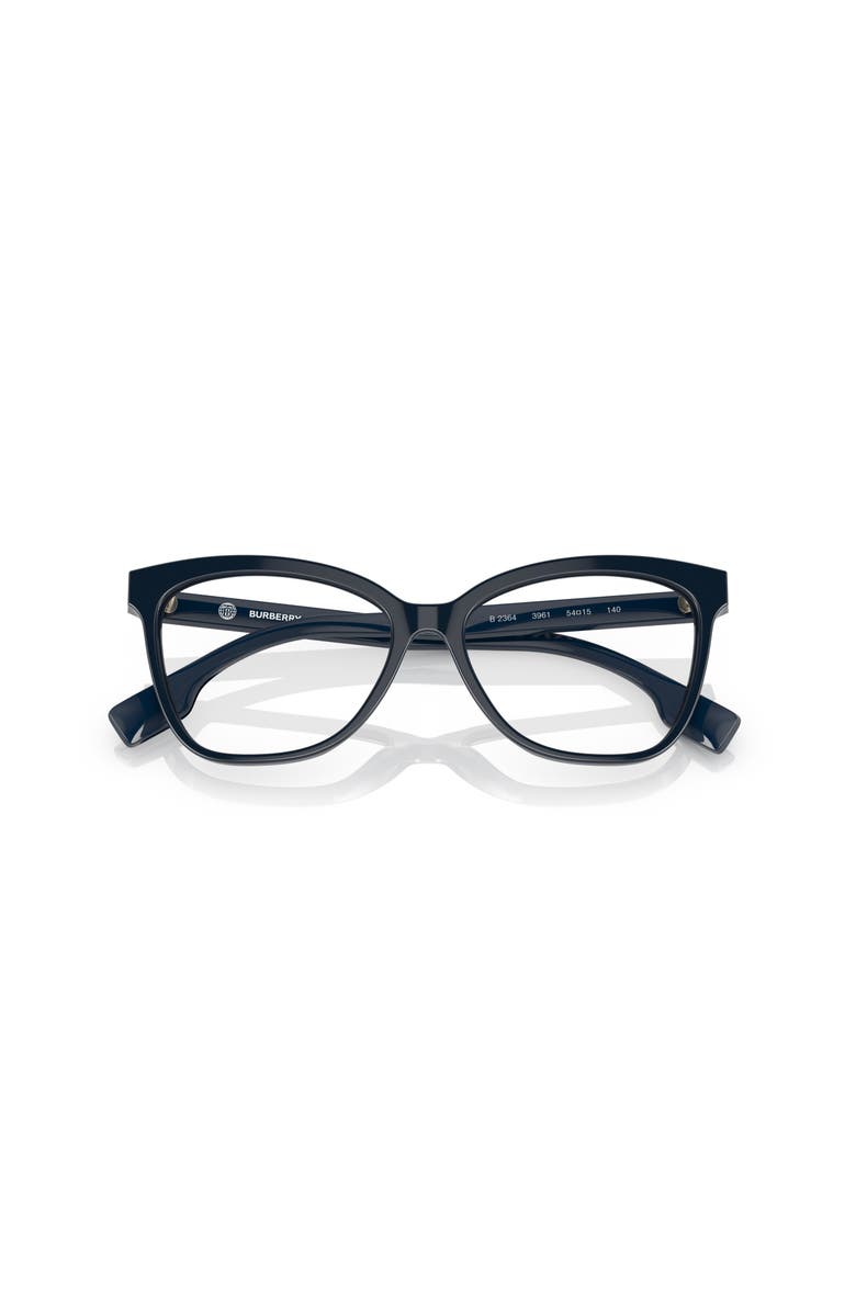 Burberry 54mm Cat Eye optical glasses, Alternate, color, Blue