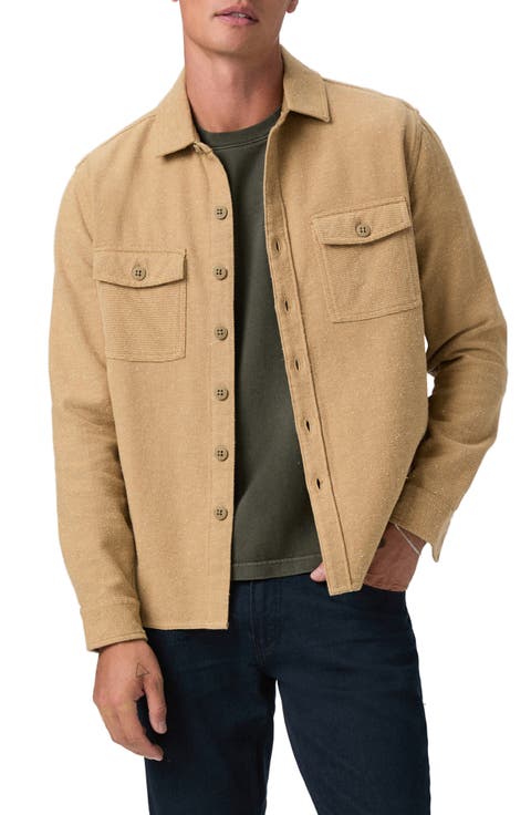 Seymore Neppy Cotton Twill Button-Up Overshirt