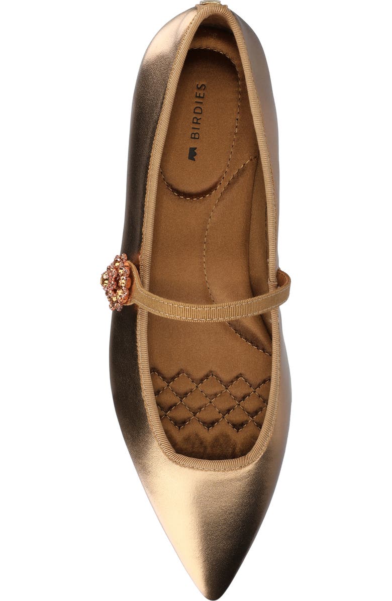 Birdies The Goldfinch 15 Mary Jane, Alternate, color, Vintage Gold