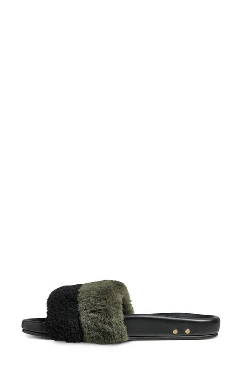 Beek Gallito Genuine Shearling Slide Sandal In Multi