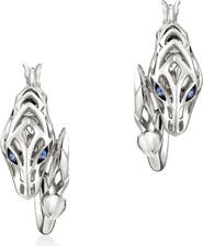 John Hardy Naga Hoop Earrings, Gemstone, 25mm