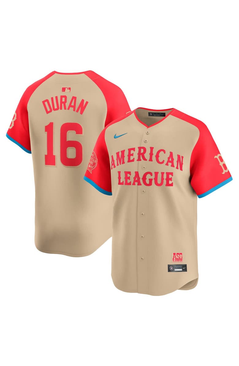Nike Men's Nike Jarren Duran Cream American League 2024 MLB All-Star Game Limited Player Jersey, Main, color, 