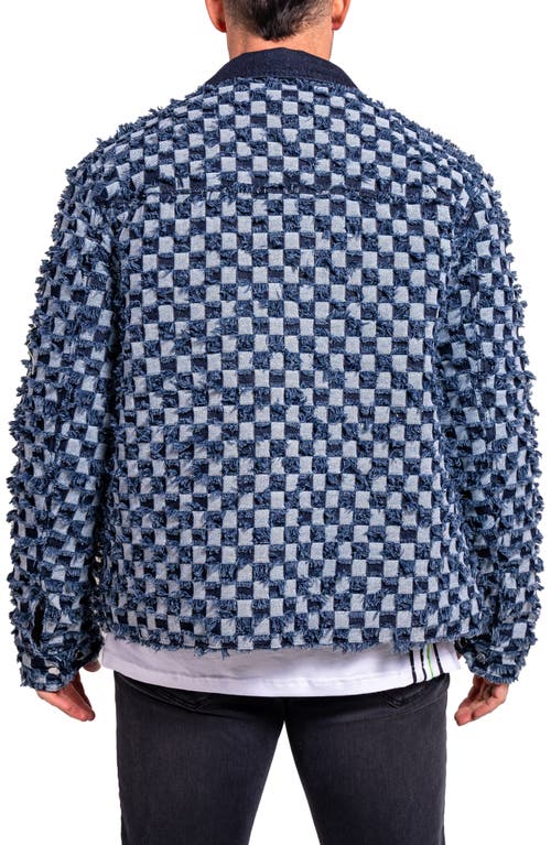 Maceoo Ascension 0012 Lined Denim Jacket In Blue