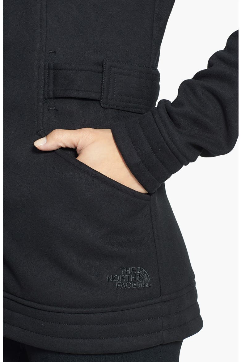 'Avery' Fleece Jacket (Nordstrom Exclusive), Alternate, color, BLACK