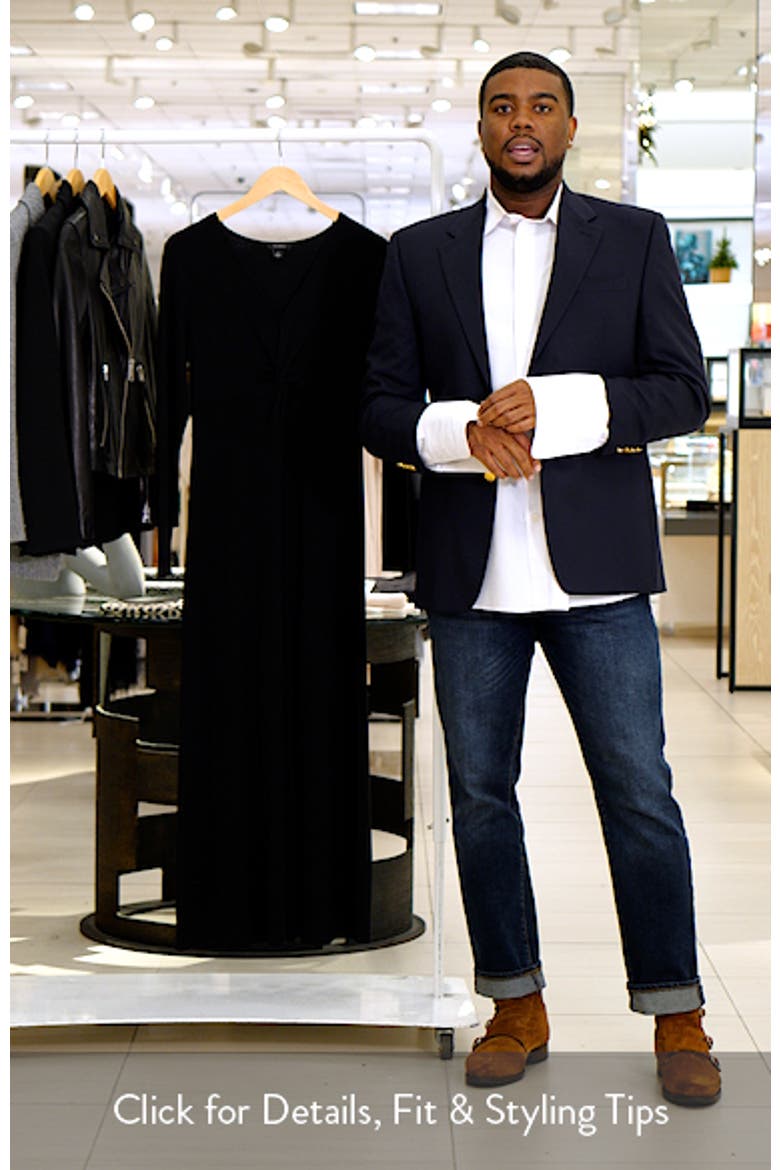 Twist Front Long Sleeve Midi Dress video