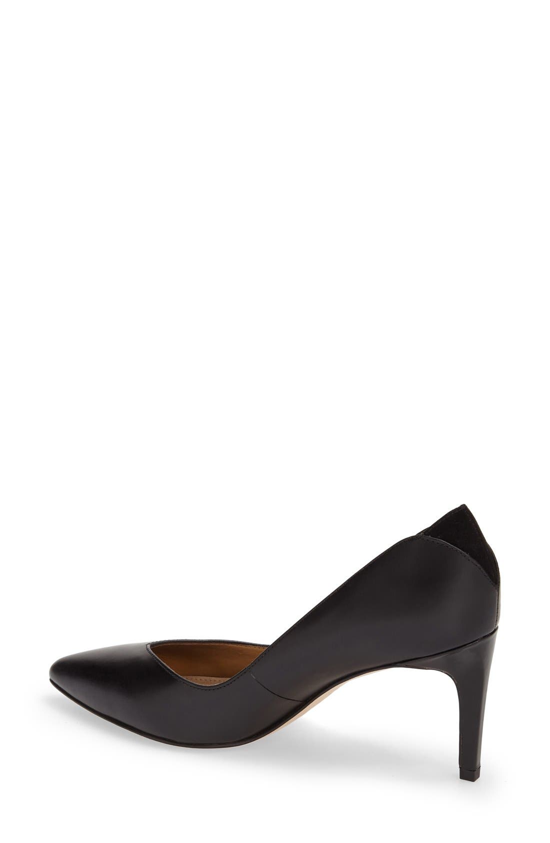 'Orella' Pump, Alternate, color, BLACK CALF LEATHER