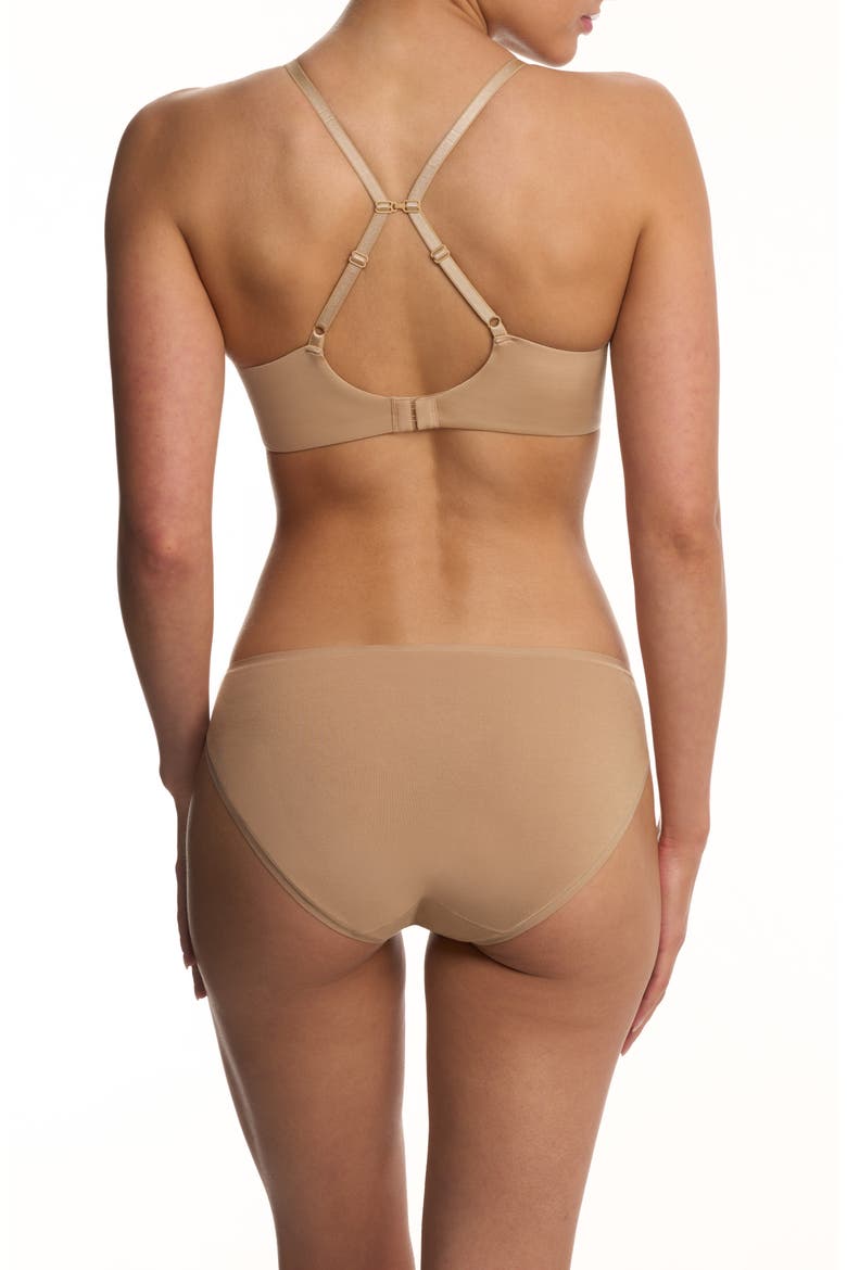 EverFit Seamless Convertible T-Shirt Bra, Alternate, color, CAFE