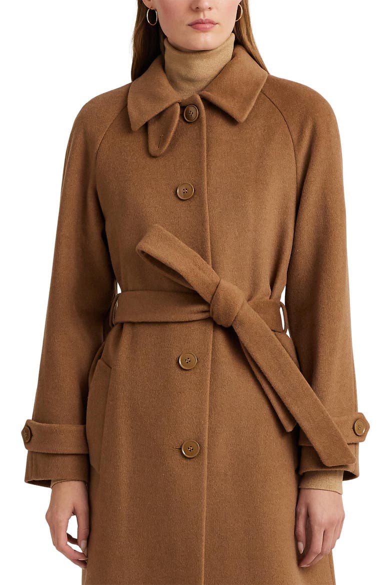 Wool Blend Trench Coat, Alternate, color, NEW VICUNA